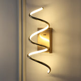 Scribble 7" Modern Metal Integrated LED Vanity Light Sconce