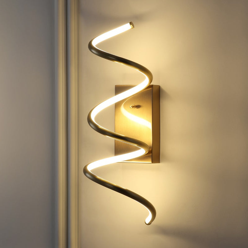 Scribble 7" Modern Metal Integrated LED Vanity Light Sconce