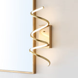 Scribble 7" Modern Metal Integrated LED Vanity Light Sconce