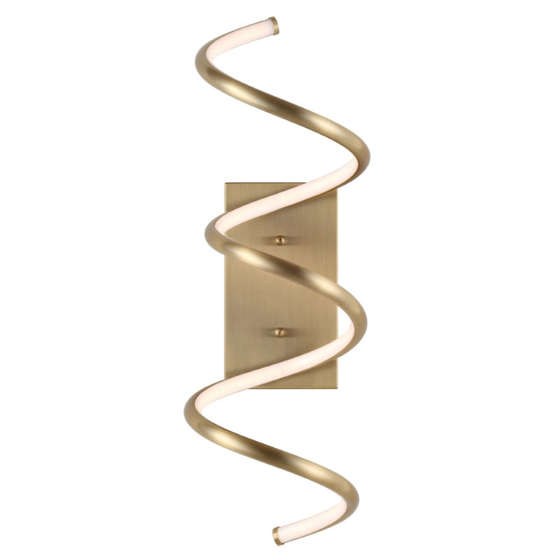 Scribble 7" Modern Metal Integrated LED Vanity Light Sconce - JONATHAN Y