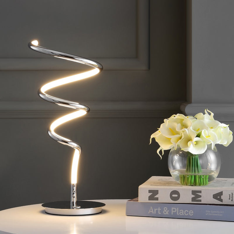 Scribble 19.75" Modern Dimmable Metal Integrated LED Table Lamp - JONATHAN Y