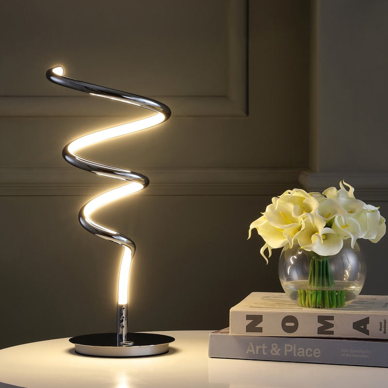 Scribble 19.75" Modern Dimmable Metal Integrated LED Table Lamp - JONATHAN Y
