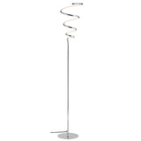 Scribble 60.5" Modern Dimmable Metal Integrated LED Floor Lamp - JONATHAN Y