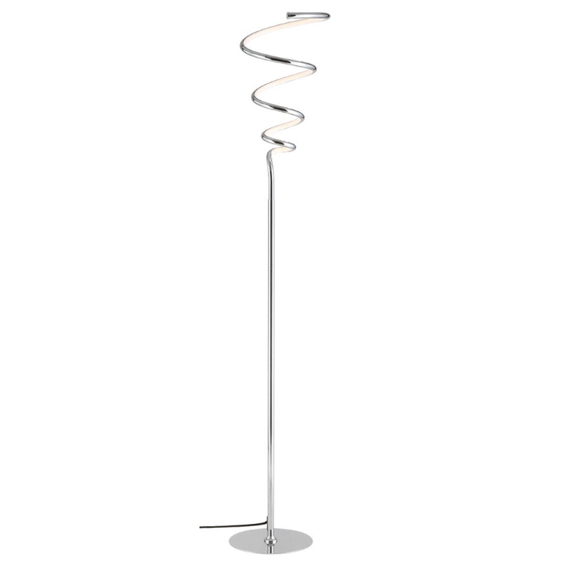 Scribble 60.5" Modern Dimmable Metal Integrated LED Floor Lamp - JONATHAN Y