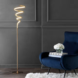 Scribble 60.5" Modern Dimmable Metal Integrated LED Floor Lamp - JONATHAN Y