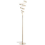 Scribble 60.5" Modern Dimmable Metal Integrated LED Floor Lamp - JONATHAN Y