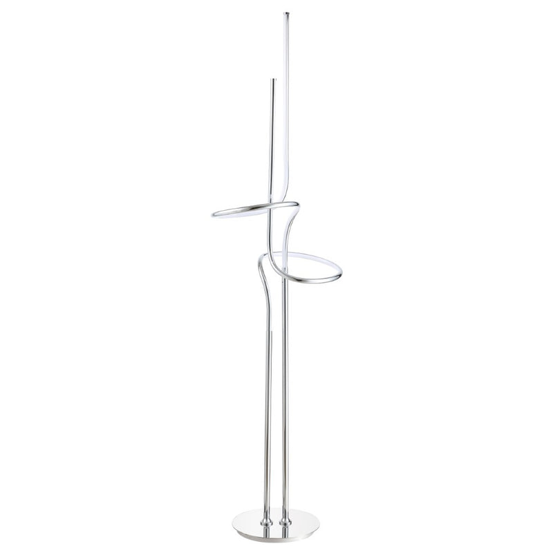 Sketch 64" Minimalist Dimmable Metal Integrated LED Floor Lamp - JONATHAN Y