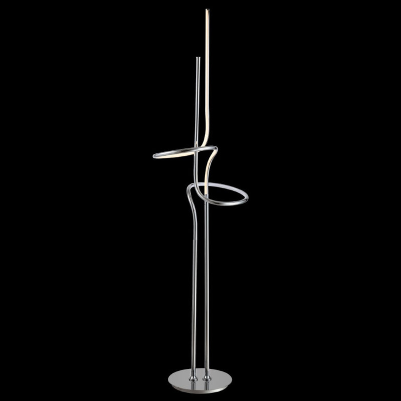 Sketch 64" Minimalist Dimmable Metal Integrated LED Floor Lamp - JONATHAN Y