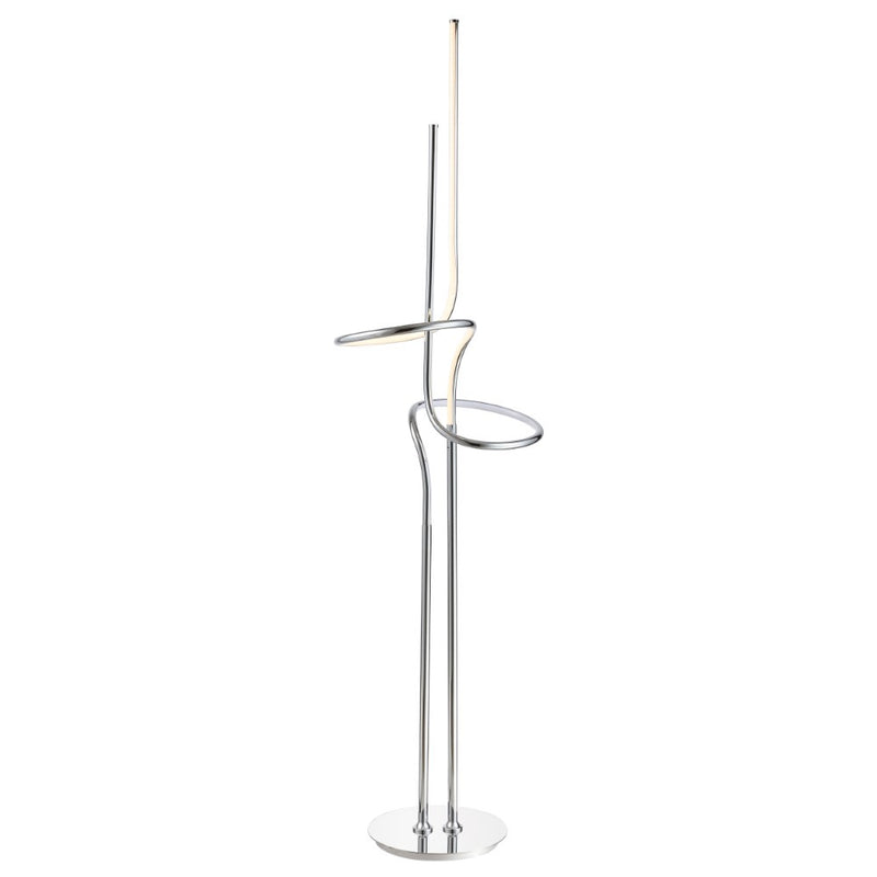 Sketch 64" Minimalist Dimmable Metal Integrated LED Floor Lamp - JONATHAN Y
