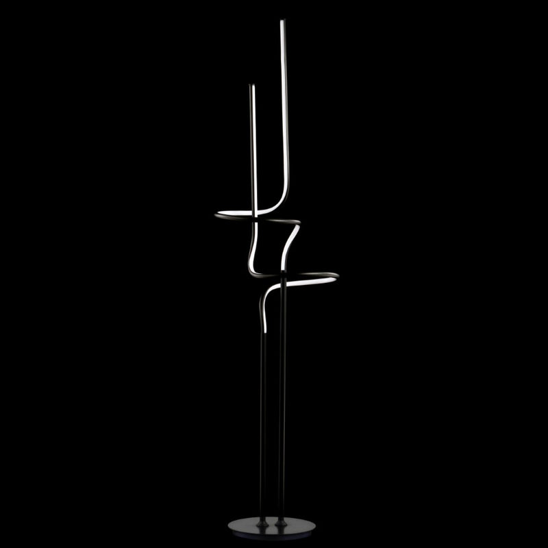 Sketch 64" Minimalist Dimmable Metal Integrated LED Floor Lamp - JONATHAN Y