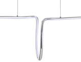Ali 34.5" Dimmable Adjustable Integrated LED Metal Linear Pendant - JONATHAN Y