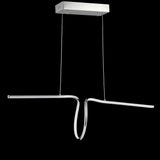 Ali 34.5" Dimmable Adjustable Integrated LED Metal Linear Pendant - JONATHAN Y