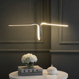 Ali 34.5" Dimmable Adjustable Integrated LED Metal Linear Pendant - JONATHAN Y