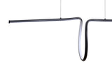 Ali 34.5" Dimmable Adjustable Integrated LED Metal Linear Pendant - JONATHAN Y