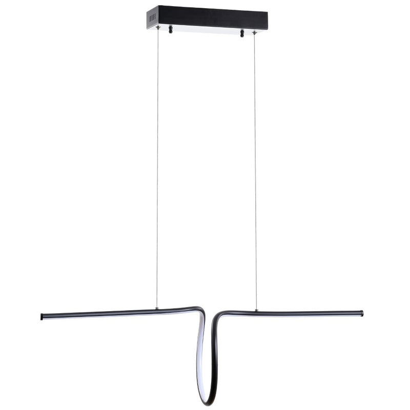 Ali 34.5" Dimmable Adjustable Integrated LED Metal Linear Pendant - JONATHAN Y
