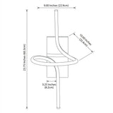 Sketch 9" Minimalist Metal Integrated LED Vanity Light Sconce Chrome – DIM