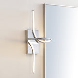 Sketch 9" Minimalist Metal Integrated LED Vanity Light Sconce - JONATHAN Y