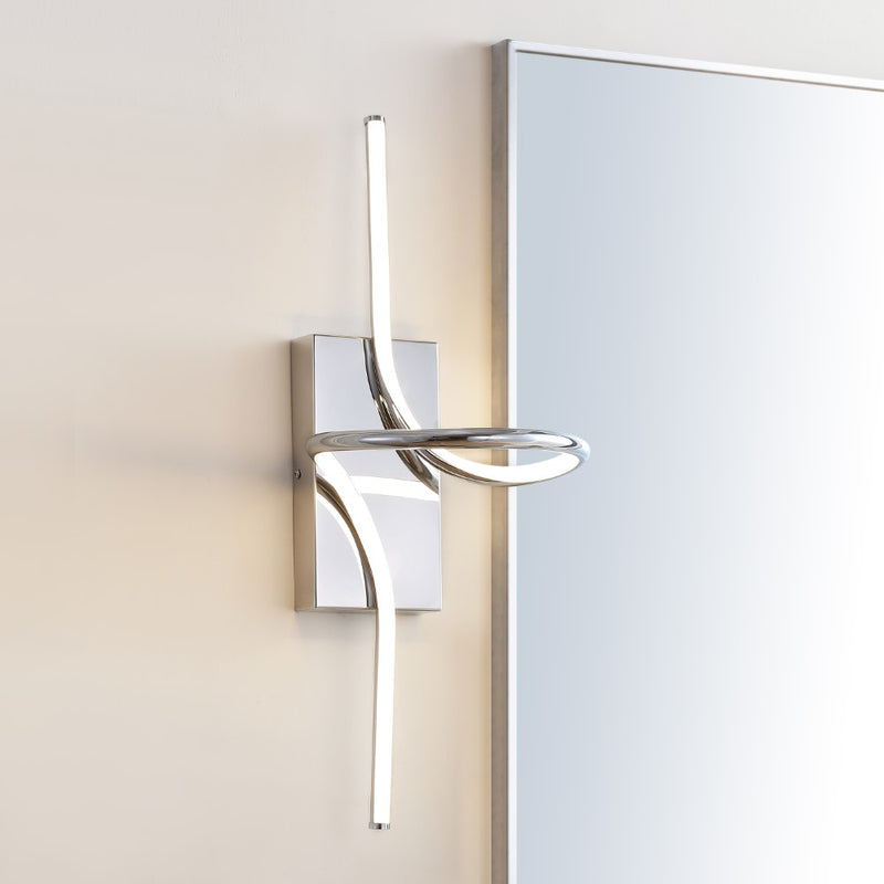 Sketch 9" Minimalist Metal Integrated LED Vanity Light Sconce - JONATHAN Y