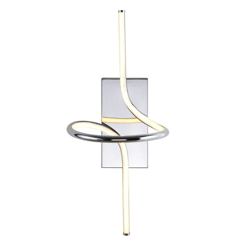 Sketch 9" Minimalist Metal Integrated LED Vanity Light Sconce - JONATHAN Y