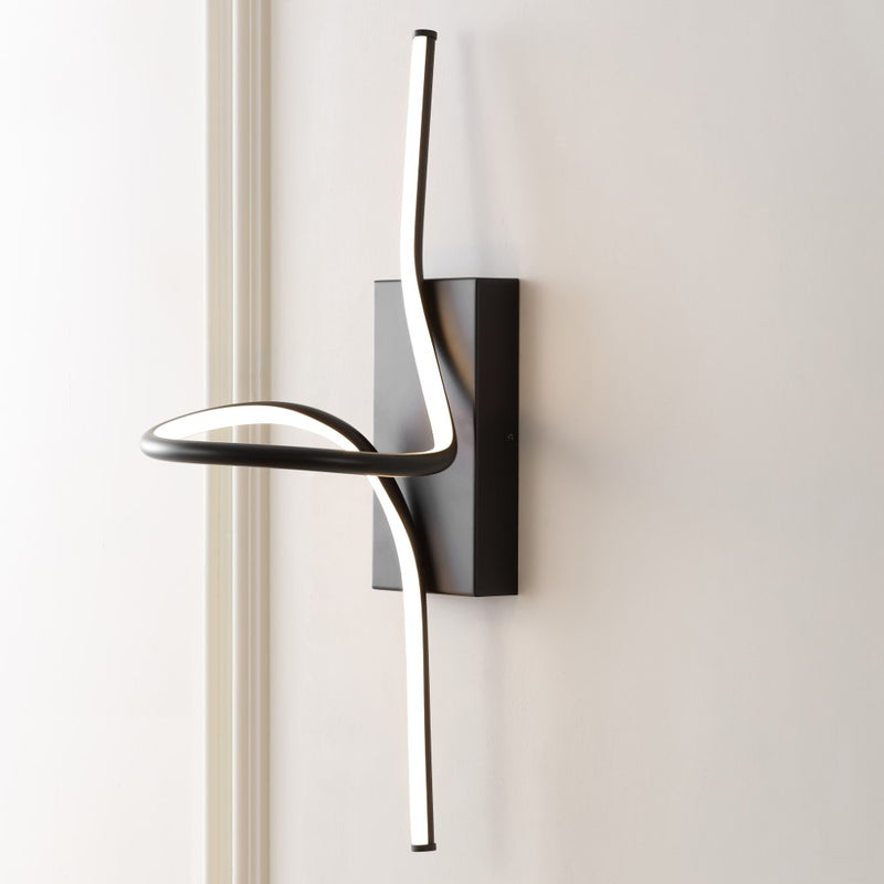 Sketch 9" Minimalist Metal Integrated LED Vanity Light Sconce - JONATHAN Y