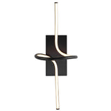 Sketch 9" Minimalist Metal Integrated LED Vanity Light Sconce - JONATHAN Y
