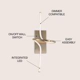 Sketch 9" Minimalist Metal Integrated LED Vanity Light Sconce