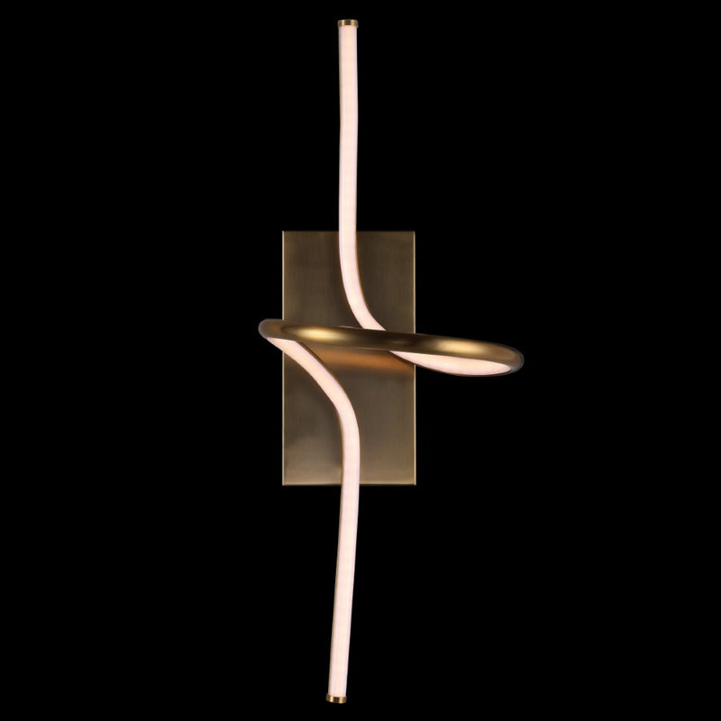 Sketch 9" Minimalist Metal Integrated LED Vanity Light Sconce - JONATHAN Y