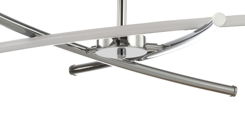 Crucis 31.5" Modern Metal Integrated LED Semi Flush Mount - JONATHAN Y
