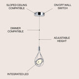 Orion Adjustable Modern Integrated Cluster LED Metal Pendant