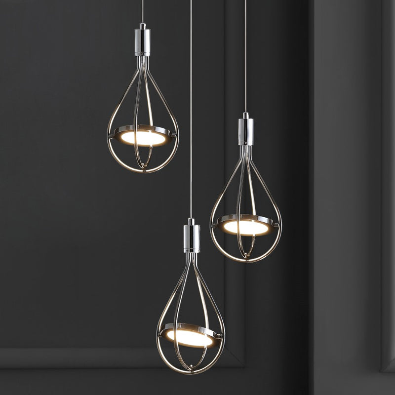 Orion Adjustable Modern Integrated Cluster LED Metal Pendant - JONATHAN Y