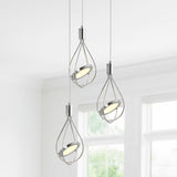 Orion Adjustable Modern Integrated Cluster LED Metal Pendant - JONATHAN Y