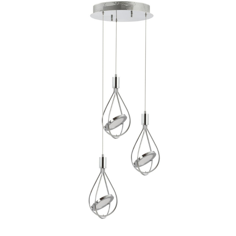 Orion Adjustable Modern Integrated Cluster LED Metal Pendant - JONATHAN Y