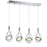 Orion Adjustable Modern Integrated Cluster LED Metal Pendant - JONATHAN Y