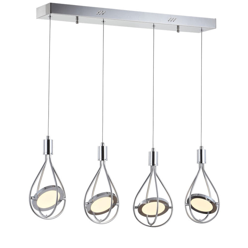 Orion Adjustable Modern Integrated Cluster LED Metal Pendant - JONATHAN Y