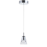 Alain Adjustable Metal Integrated LED Pendant - JONATHAN Y