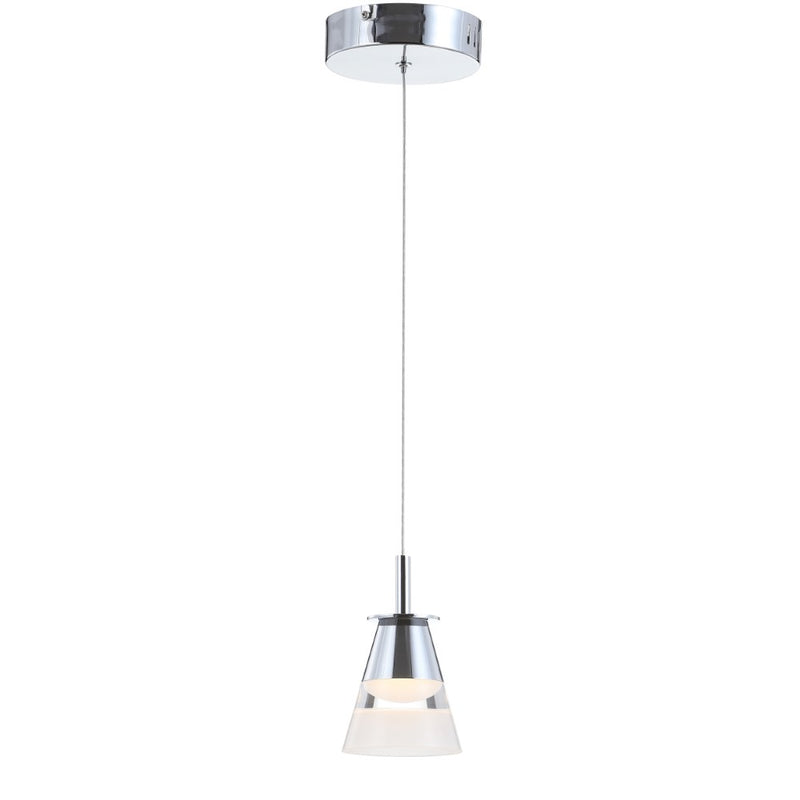 Alain Adjustable Metal Integrated LED Pendant - JONATHAN Y