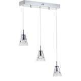 Alain Adjustable Metal Integrated LED Pendant - JONATHAN Y