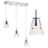Alain Adjustable Metal Integrated LED Pendant - JONATHAN Y