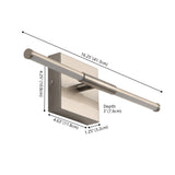 Makena Modern Minimalist Dimmable Integrated LED Metal Wall Sconce