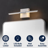 Makena Modern Minimalist Dimmable Integrated LED Metal Wall Sconce