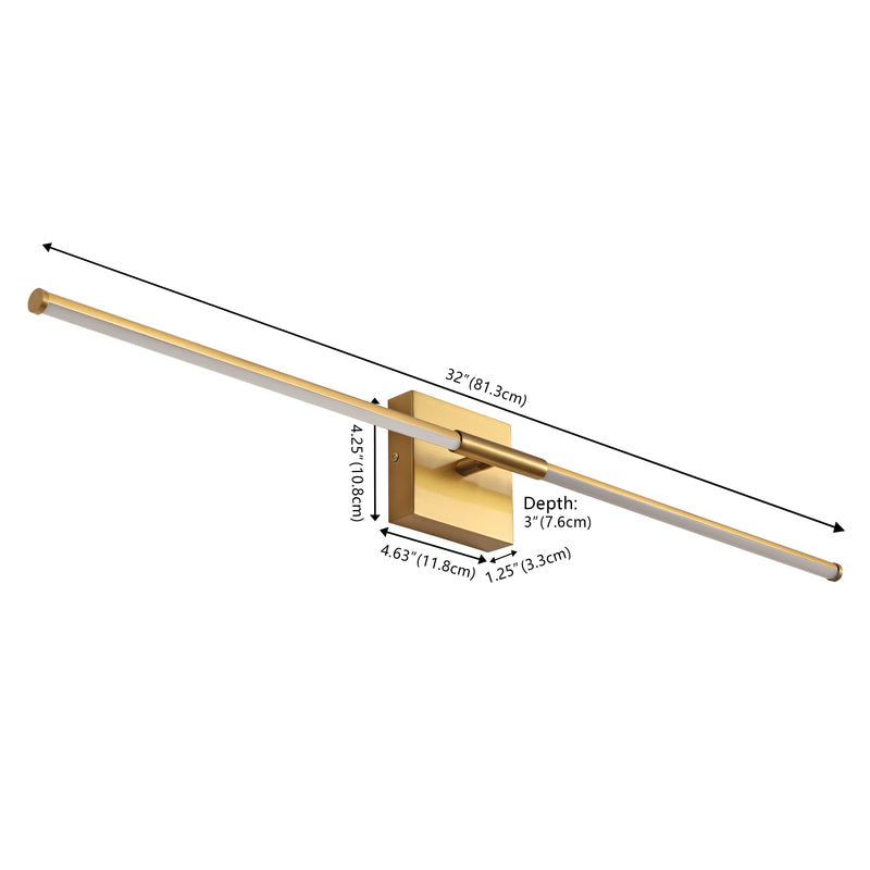 Makena Modern Minimalist Dimmable Integrated LED Metal Wall Sconce