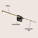 Makena Modern Minimalist Dimmable Integrated LED Metal Wall Sconce