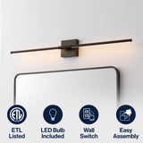 Makena Modern Minimalist Dimmable Integrated LED Metal Wall Sconce