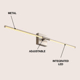 Makena Modern Minimalist Dimmable Integrated LED Metal Wall Sconce