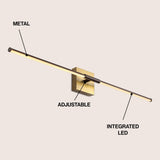 Makena Modern Minimalist Dimmable Integrated LED Metal Wall Sconce