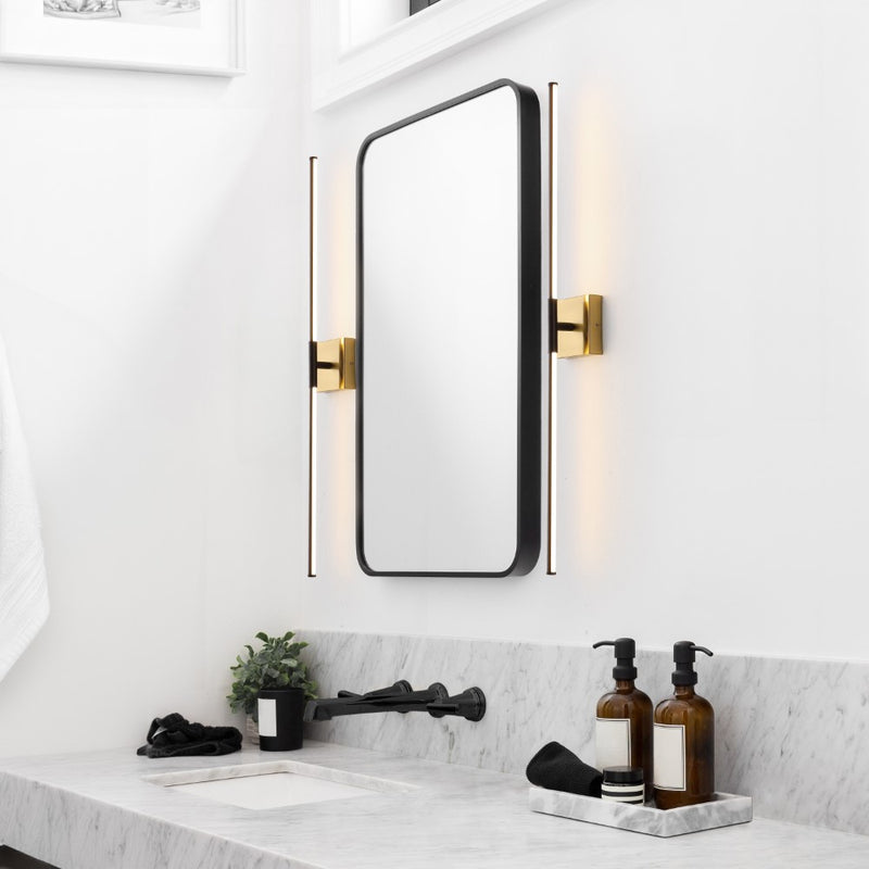 Makena Modern Minimalist Dimmable Integrated LED Metal Wall Sconce