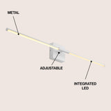Makena Modern Minimalist Dimmable Integrated LED Metal Wall Sconce