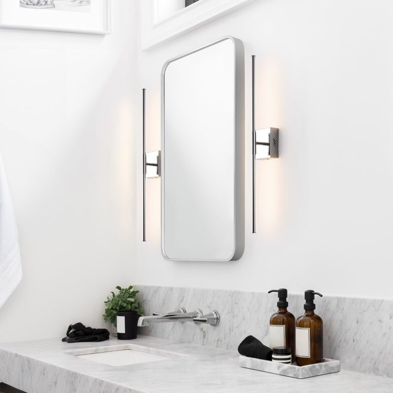 McKenna 28" Modern Minimalist Adjustable Dimmable Integrated LED Metal Wall Sconce