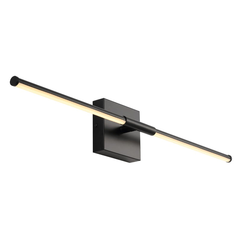 McKenna 28" Modern Minimalist Adjustable Dimmable Integrated LED Metal Wall Sconce