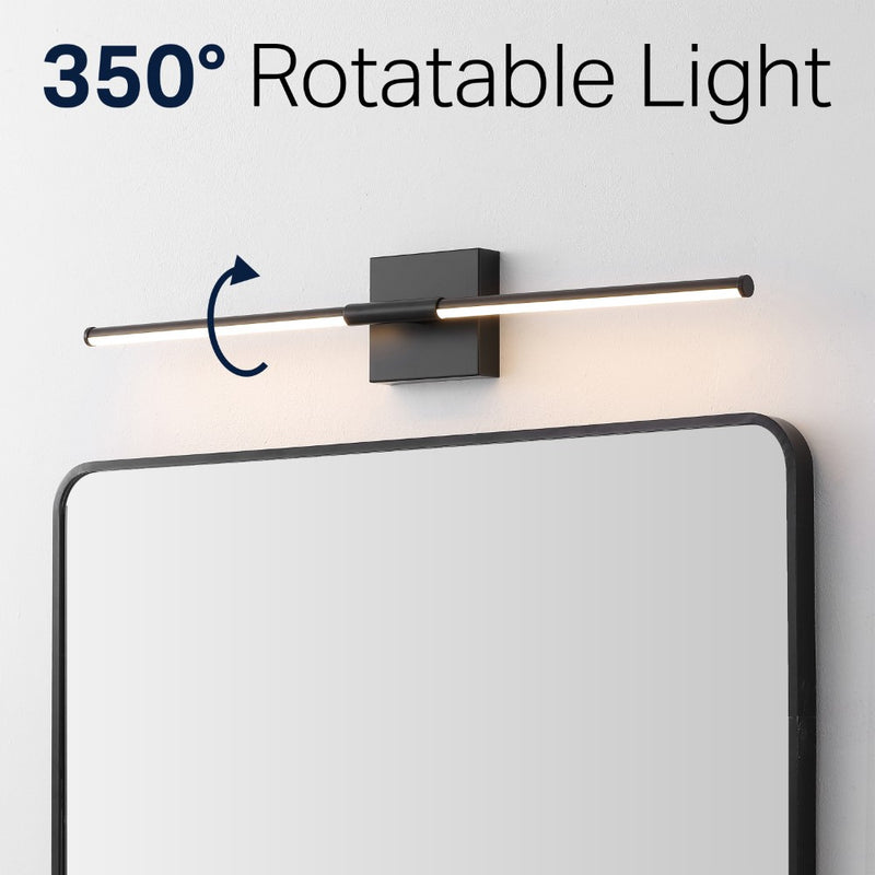 McKenna 28" Modern Minimalist Adjustable Dimmable Integrated LED Metal Wall Sconce